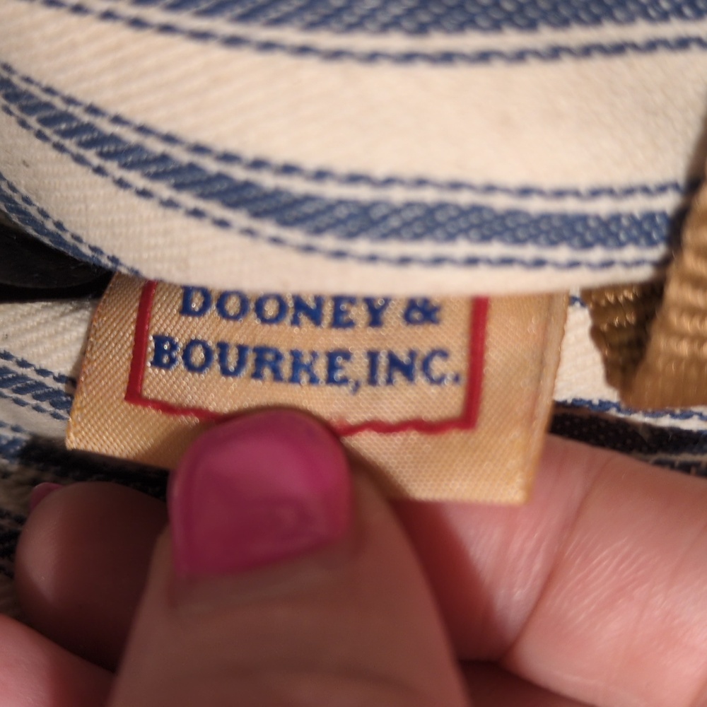 Dooney & Bourke Navy 🔵 Wayfarer Satchel Camden Collection crossbody purse - Picture 14 of 16